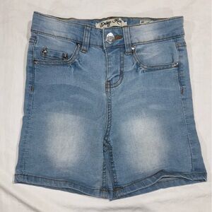 Indigo Rein size 7 Sky Blue Denim Bermuda Jean shorts